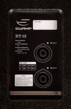 2x SWAMP BT-12 - 2-way Passive 12" PA Speaker - 300W RMS -Music Equipment Store 2 DE BT 12 5