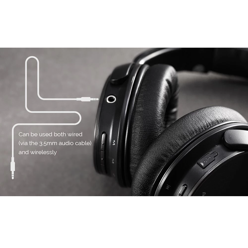 Ausdom M06 Bluetooth Stereo Headset Over Ear Headphones - Deep Bass 6 Ausdom M06 Bluetooth Stereo Headset Over Ear Headphones - Deep Bass - Image 4