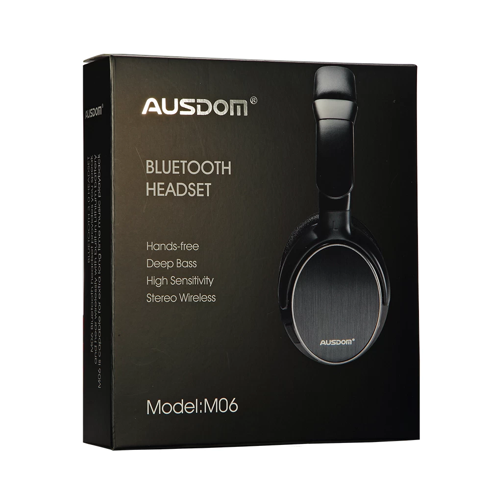 Ausdom M06 Bluetooth Stereo Headset Over Ear Headphones - Deep Bass 7 Ausdom M06 Bluetooth Stereo Headset Over Ear Headphones - Deep Bass - Image 5