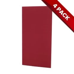 4x Fibreglass Acoustic Treatment Panel - Wine Red - 120cm X 60cm