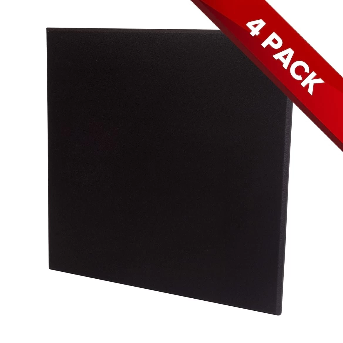 4x Fibreglass Acoustic Treatment Panel - Black - 60cm X 60cm 3 4x Fibreglass Acoustic Treatment Panel - Black - 60cm X 60cm