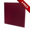 4x Fibreglass Acoustic Treatment Panel - Wine Red - 60cm X 60cm