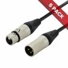 5x Pack Of SWAMP Pro-Line Balanced XLR Mic Cable Neutrik AG Plugs - 1m 2 5x Pack Of SWAMP Pro-Line Balanced XLR Mic Cable Neutrik AG Plugs - 1m -Music Equipment Store 5 NC3MXX NC3FXX 1m