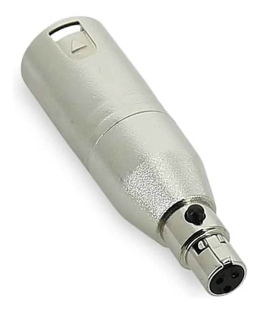 Audio Adapter - XLR Male To Mini 3 Pin XLR Female 3 Audio Adapter - XLR Male To Mini 3 Pin XLR Female
