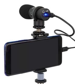 Alctron M598 Smartphone Stereo USB Condenser Microphone Package