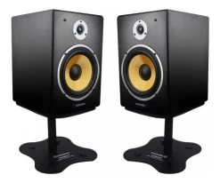 Alctron MS180 8" Desktop Speaker Stand - Pair - Black -Music Equipment Store AC MS180 8 3