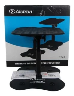 Alctron MS180 8" Desktop Speaker Stand - Pair - Black -Music Equipment Store AC MS180 8 4