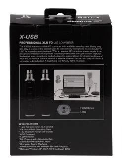 SWAMP X-USB - XLR To USB Microphone Preamp | Computer Audio Interface 10 SWAMP X-USB - XLR To USB Microphone Preamp | Computer Audio Interface -Music Equipment Store AC X USB 2