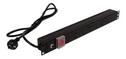 Rackmount Power Board - 19 Inch - 1RU - 8 Sockets