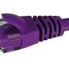 Datamaster W27 Cat6 Ethernet Purple Patch Cable RJ45 Network Connectors - 50cm