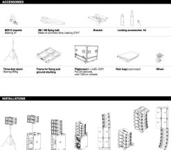Audiocenter K-LA28-DSP Active 1600W RMS Dual 8" Line Array Speaker -Music Equipment Store AD K LA28 DSP 3