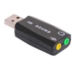 USB Sound Card Adapter Dongle