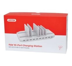 10-Port USB Charger High Current Desktop Charging Station - 19.2A 9 10-Port USB Charger High Current Desktop Charging Station - 19.2A -Music Equipment Store ALT M 8882 10 Way Charger 3