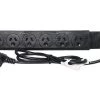 Powertran 6 Way Mains Power Board - Black 2 Powertran 6 Way Mains Power Board - Black -Music Equipment Store ALT PB 8264
