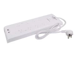 Powershield Zapguard Surge Protected 8 Way Power Board -Music Equipment Store ALT PSZ8U2 8 Out 2