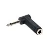 Audio Adapter 1/4" Straight To Right Angle Jack Mono