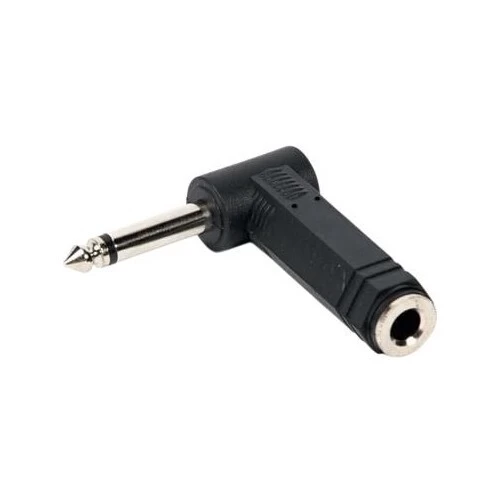Audio Adapter 1/4" Straight To Right Angle Jack Mono