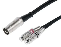 SWAMP 5-pin DIN MIDI To Stereo RCA(f) Cable - 30cm