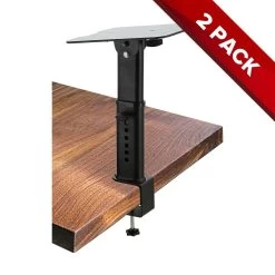 SWAMP 5" Desk Mountable Speaker Stand - Pair - Black