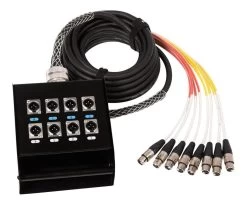 Multicore Cable W/ Stage Box - 8 Return Channels - 9m
