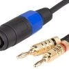 SWAMP Speaker Link Cable - Speaker(f) To Banana, 1m -Music Equipment Store AP S Spkf Ban 2 5 1m