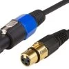 SWAMP Speaker Adapter Cable - Speakon(m) To XLR(f) - 1m -Music Equipment Store AP S Spkm XLRf 2 5 1m