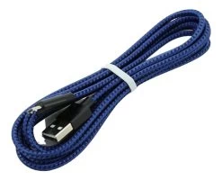 SWAMP Micro USB To USB 2.0 Male Braided Jacket - Blue - 1m -Music Equipment Store APP FBM001 1