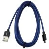 SWAMP Micro USB To USB 2.0 Male Braided Jacket - Blue - 1m -Music Equipment Store APP FBM001