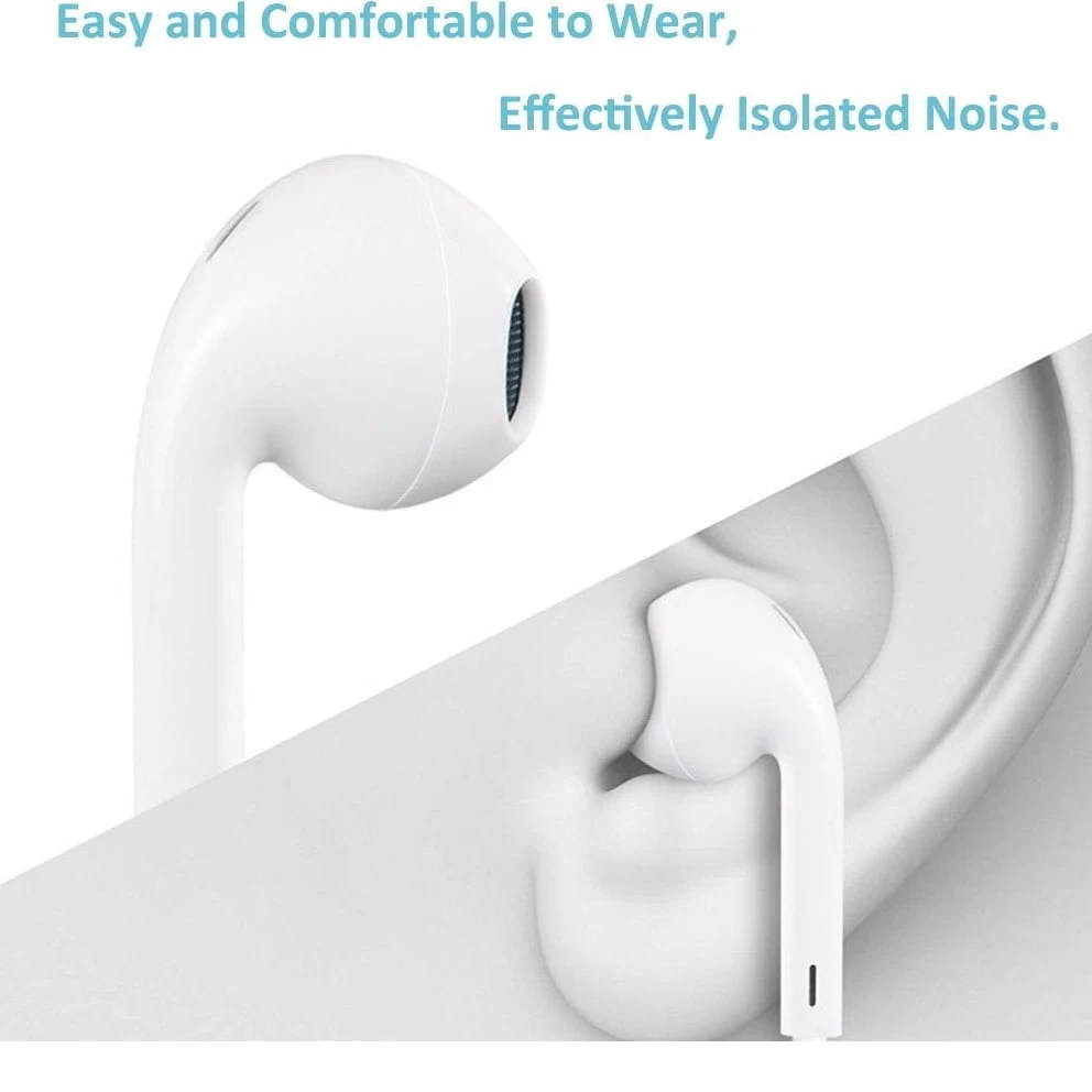 White In-Ear Earbud Headphones With 3.5mm Jack 4 White In-Ear Earbud Headphones With 3.5mm Jack - Image 2