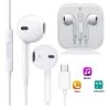 White In-Ear Earbud Headphones With USB-C Connection 2 White In-Ear Earbud Headphones With USB-C Connection -Music Equipment Store APP TypeC HP