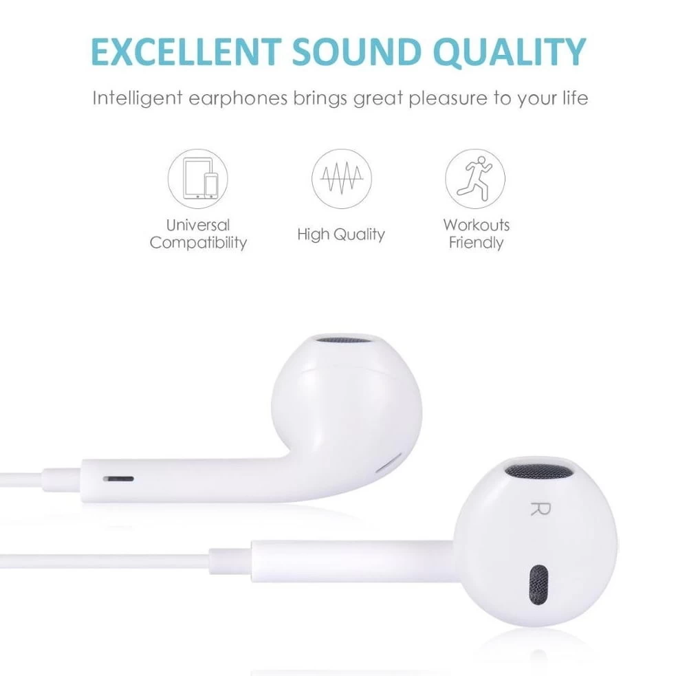 White In-Ear Earbud Headphones With USB-C Connection 5 White In-Ear Earbud Headphones With USB-C Connection - Image 3