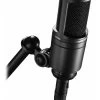 Audio-Technica AT2020 BK Cardioid Condenser Large Diaphragm Microphone - Black -Music Equipment Store AT2020 BK