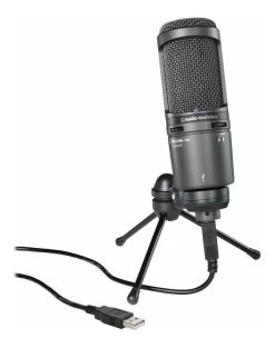 Audio-Technica AT2020USB+ Condenser USB Microphone With Headphone Monitoring