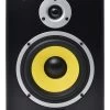 AVE Fusion 6 Inch Studio Monitor - Pair/Single - White/Yellow - Yellow Cone - Single -Music Equipment Store AVE FUSION 6