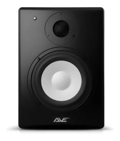 AVE Fusion 8 Inch Studio Monitor - Pair/Single - White/Yellow - White Cone - Single