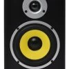 AVE Fusion 5 Inch Studio Monitor - Pair/Single - White/Yellow - Yellow Cone - Single -Music Equipment Store AVE FUSION5