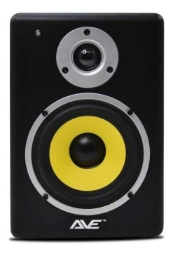 AVE Fusion 5 Inch Studio Monitor - Pair/Single - White/Yellow - Yellow Cone - Single