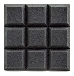 AVE ISOGrid Acoustic Foam Panel Charcoal - 10 Pack