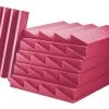 AVE ISOWedge-B Acoustic Foam Wedge Panel Burgundy - 10 Pack