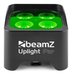 Beamz BBP90 Fanless Battery Powered Uplight Par - 4x4W RGB-UV