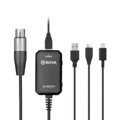 BOYA BCA70 Audio Adapter For XLR Microphones To Mobile Devices
