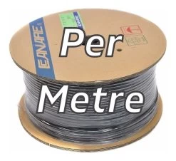 Canare L-2E5AT Slim-line Twin Conductor Shielded Mic Cable - BLACK - Per Metre