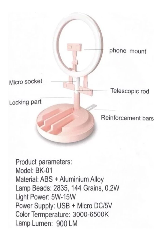 SWAMP 12" USB LED Live Ring Light - 5W To 15W 4 SWAMP 12" USB LED Live Ring Light - 5W To 15W - Image 2