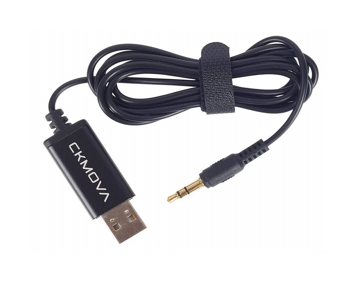 CKMOVA AC-A35 3.5mm TRS To USB-A Audio Cable 1.2m - Black 3 CKMOVA AC-A35 3.5mm TRS To USB-A Audio Cable 1.2m - Black