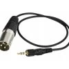 CKMOVA AC-TLX 3.5mm Locking TRS To 3-pin Male XLR Cable - 35cm