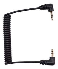 CKMOVA 3.5mm Right-angle TRS Male To 3.5mm TRS Male Coiled Cable