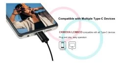 CKMOVA LCM6CD Dual-head USB Type-C Lavalier Omnidirectional Condenser Microphone -Music Equipment Store CKM LCM6CD 2