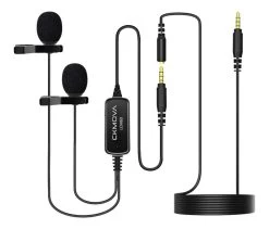 CKMOVA LCM6D Dual-head Lavalier Omnidirectional Condenser Microphone