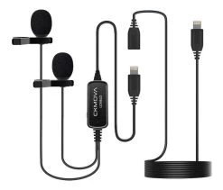 CKMOVA LCM6LD Dual-head Lavalier Microphone For IOS Lightning Devices