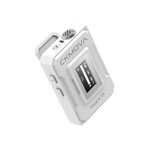 CKMOVA VOCAL X V1 Ultra-Compact 2.4GHz Wireless Microphone - White 6 CKMOVA VOCAL X V1 Ultra-Compact 2.4GHz Wireless Microphone - White - Image 4